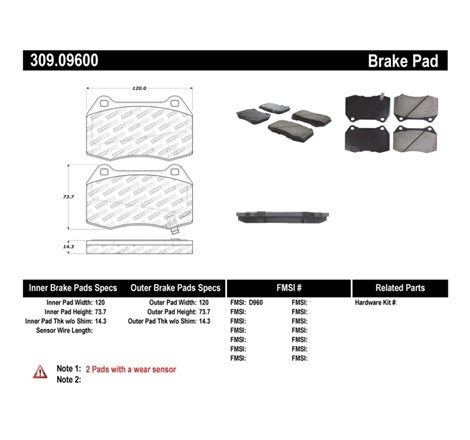 StopTech Performance 02-07 350z/G35 w/ Brembo Front Brake Pads