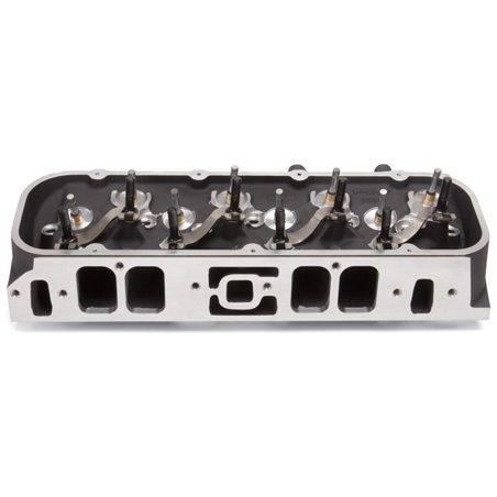 Edelbrock Single Marine BBC Rect Port Head w/ Valves