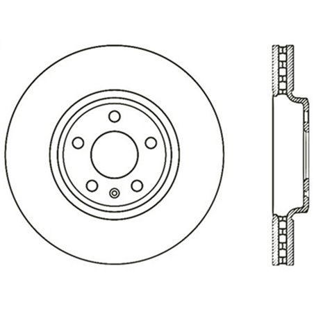 StopTech 08-11 Audi A5 Quattro / 09-12 Audi A4 Quattro Sport Cryo Drilled Right Front Rotor