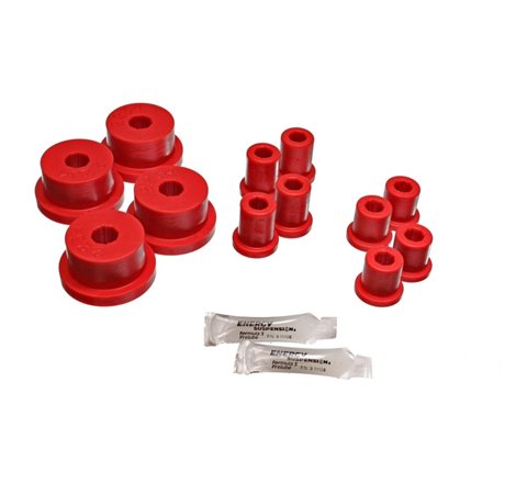 Energy Suspension 62-65 Ford Fairlane Red Rear Leaf Spring Bushing Set