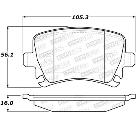 StopTech Performance 08-13 Audi S3 Rear Brake Pads