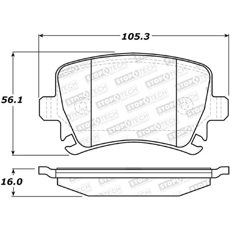 StopTech Performance 08-13 Audi S3 Rear Brake Pads