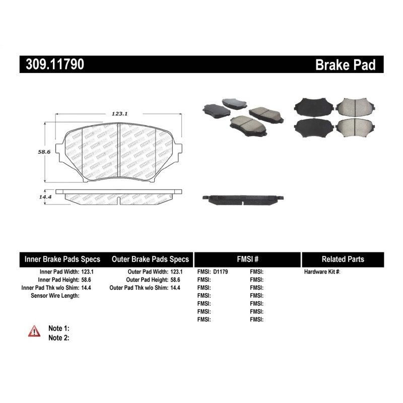 StopTech Performance 06-08 Mazda Miata MX-5 Front Brake Pads