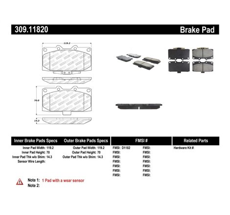 StopTech Performance 06-07 Subaru Impreza WRX/WRX STi Front Brake Pads