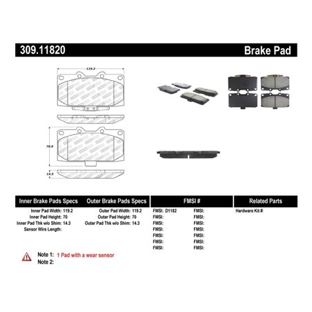 StopTech Performance 06-07 Subaru Impreza WRX/WRX STi Front Brake Pads