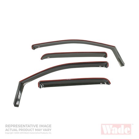 Westin 2005-2010 Jeep Grand Cherokee Wade In-Channel Wind Deflector 4pc - Smoke