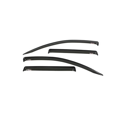 Westin 2016-2018 Mitsubishi Outlander Wade Slim Wind Deflector 4pc - Smoke