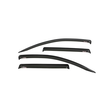 Westin 2016-2018 Mitsubishi Outlander Wade Slim Wind Deflector 4pc - Smoke