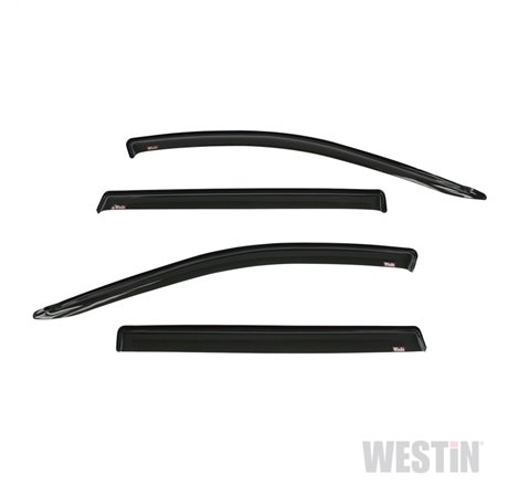 Westin 2013-2018 Nissan Pathfinder Wade Slim Wind Deflector 4pc - Smoke