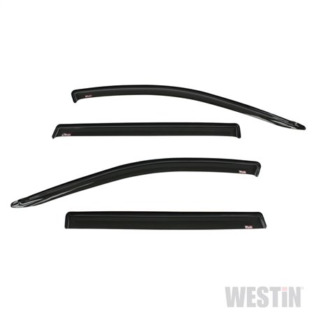 Westin 2013-2018 Nissan Pathfinder Wade Slim Wind Deflector 4pc - Smoke