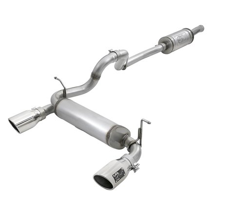 aFe Rebel Series 2.5in 409 SS Cat-Back Exhaust w/ Polished Tips 2018+ Jeep Wrangler (JL) V6 3.6L