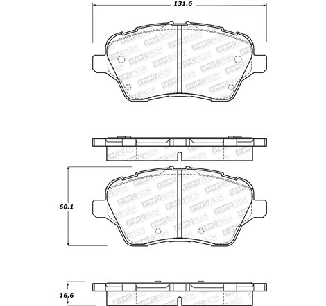 StopTech 14-18 Ford Fiesta Street Performance Front Brake Pads