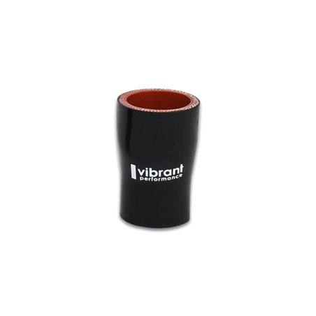 Vibrant 4 Ply Reducer Coupling 1in x 1.25in x 3in Long (BLACK)