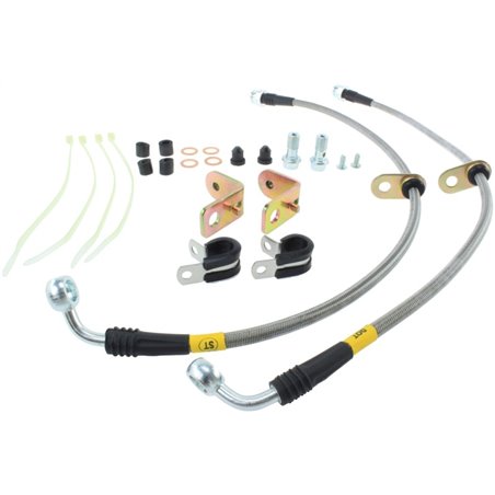 StopTech 11-14 Ford Mustang GT 5.0L V8 Stainless Steel Front Brake Lines