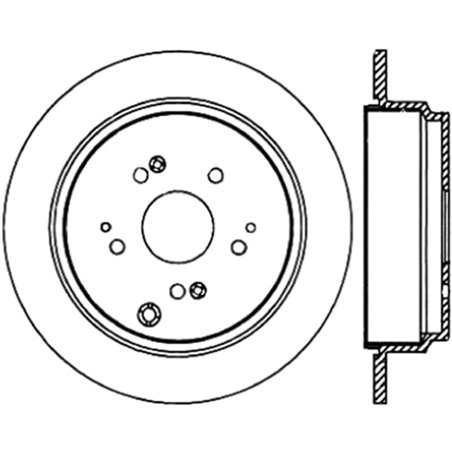 Stoptech 07-18 Acura RDX Rear Premium Cryostop Brake Rotor