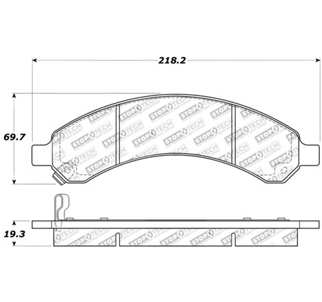 StopTech Sport Brake Pads w/Shims - Front