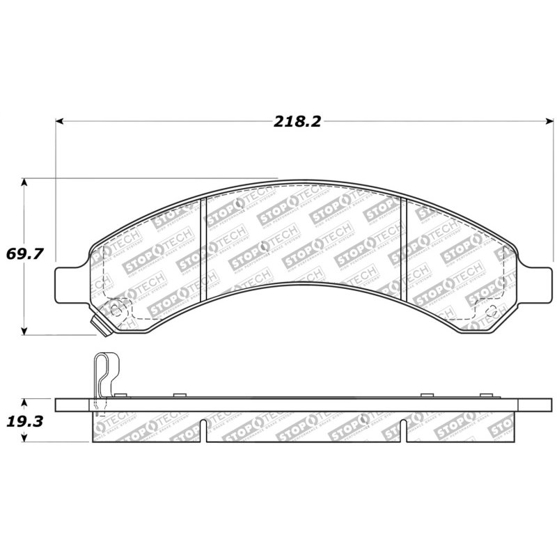 StopTech Sport Brake Pads w/Shims - Front