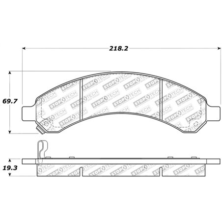 StopTech Sport Brake Pads w/Shims - Front