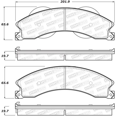 StopTech Sport Brake Pads w/Shims - Front