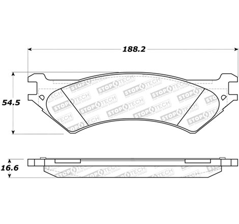 StopTech Sport Brake Pads w/Shims - Front