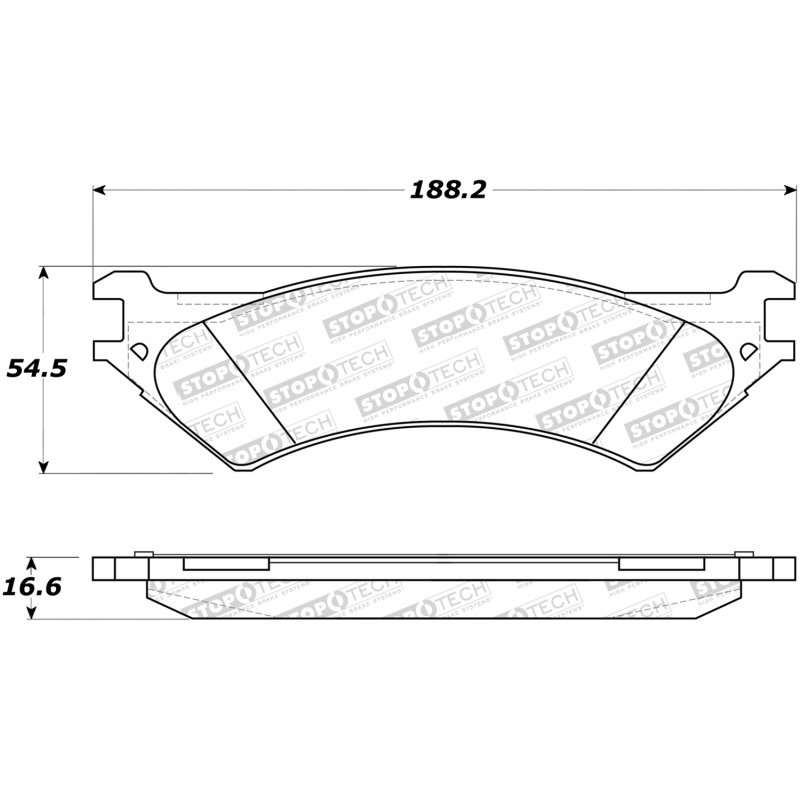 StopTech Sport Brake Pads w/Shims - Front