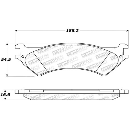 StopTech Sport Brake Pads w/Shims - Front