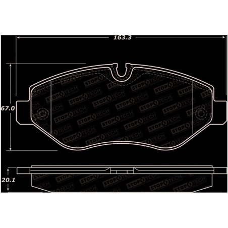 StopTech Sport Brake Pads w/Shims - Rear