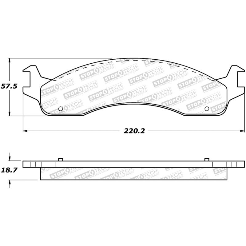 StopTech Sport Brake Pads w/Shims - Rear