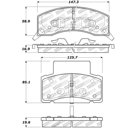 StopTech Sport Brake Pads w/Shims and Hardware