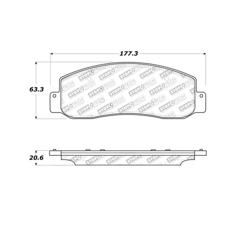 StopTech Sport Brake Pads w/Shims and Hardware