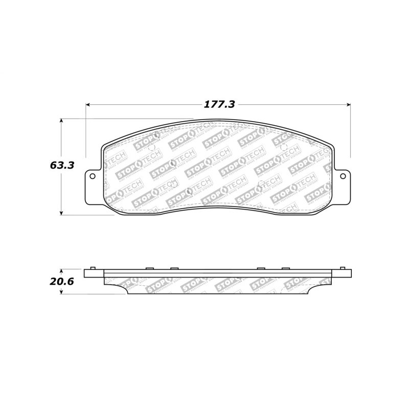 StopTech Sport Brake Pads w/Shims and Hardware