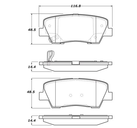 StopTech Sport Brake Pads w/Shims and Hardware