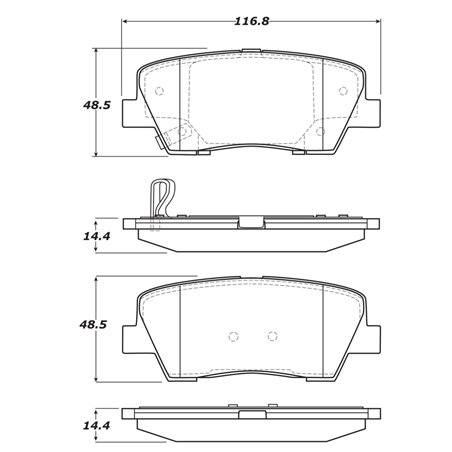 StopTech Sport Brake Pads w/Shims and Hardware