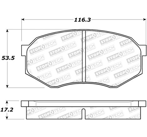 StopTech Sport Brake Pads w/Shims and Hardware - Front