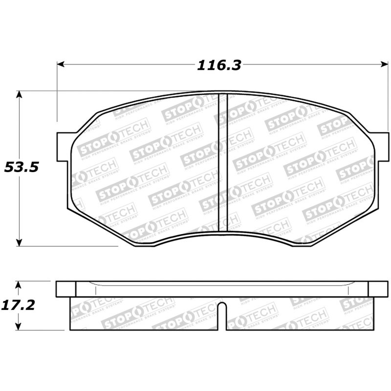 StopTech Sport Brake Pads w/Shims and Hardware - Front