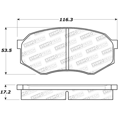 StopTech Sport Brake Pads w/Shims and Hardware - Front