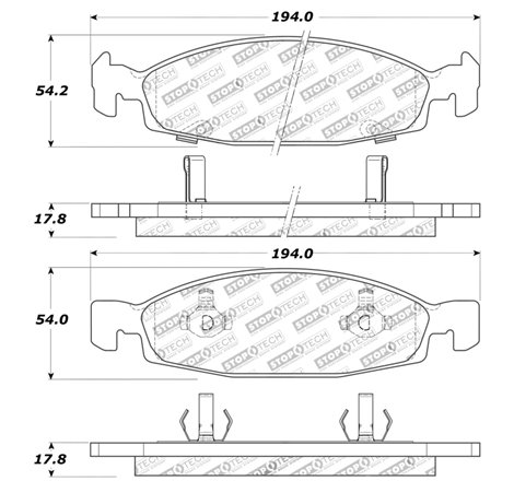 StopTech Sport Brake Pads w/Shims and Hardware - Front