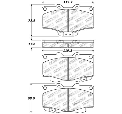 StopTech Sport Brake Pads w/Shims and Hardware - Front