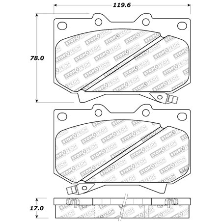 StopTech Sport Brake Pads w/Shims and Hardware - Front