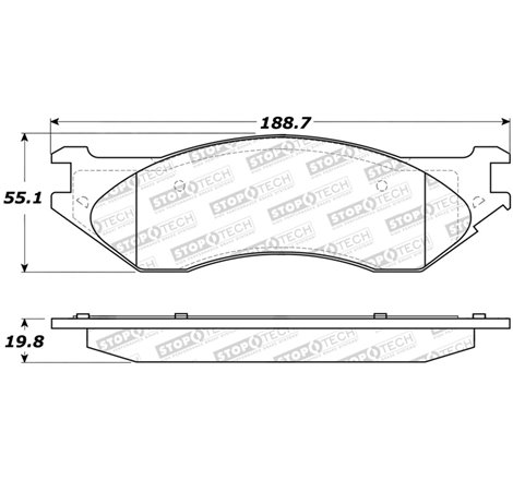 StopTech Sport Brake Pads w/Shims and Hardware - Front