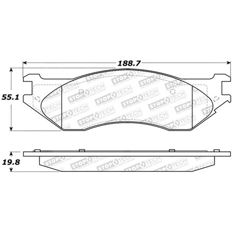 StopTech Sport Brake Pads w/Shims and Hardware - Front