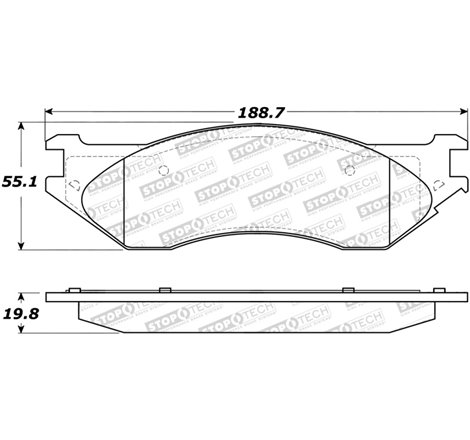 StopTech Sport Brake Pads w/Shims and Hardware - Front