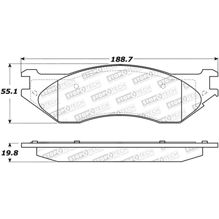 StopTech Sport Brake Pads w/Shims and Hardware - Front