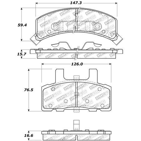 StopTech Sport Brake Pads w/Shims and Hardware - Front