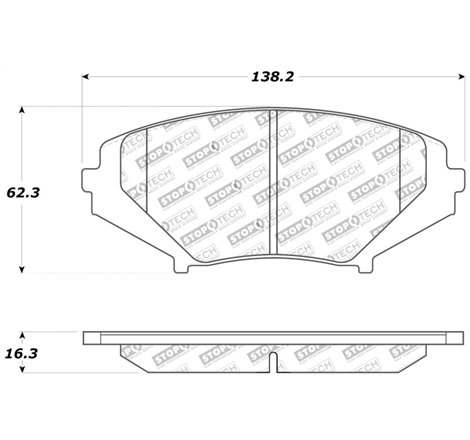 StopTech Sport Brake Pads w/Shims and Hardware - Front