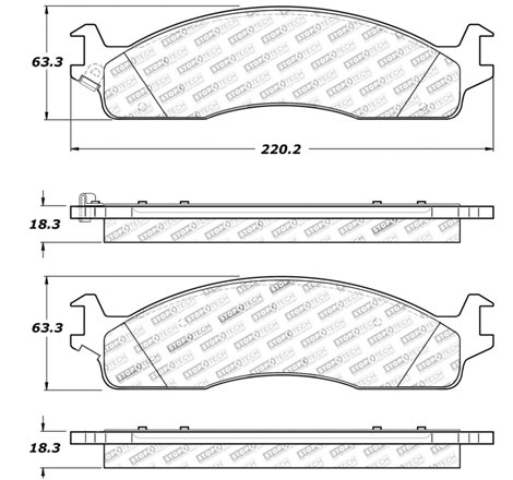 StopTech Sport Brake Pads w/Shims and Hardware - Front