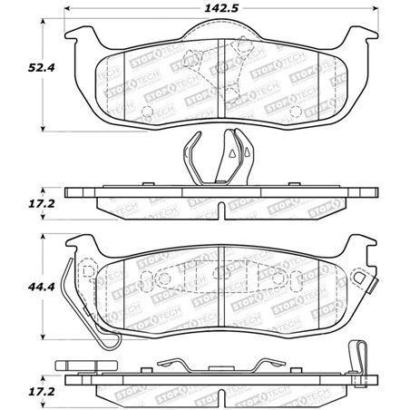 StopTech Sport Brake Pads w/Shims and Hardware - Front