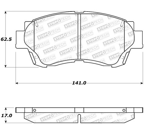 StopTech Sport Brake Pads w/Shims and Hardware - Front