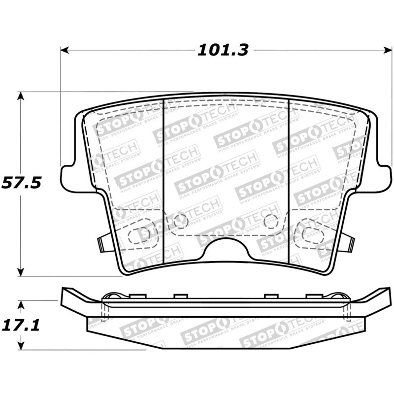 StopTech Sport Brake Pads w/Shims and Hardware - Front