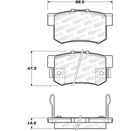 StopTech Sport Brake Pads w/Shims and Hardware - Front